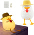 LVOERTUIG 30 Cute Duck USB Rechargeable Night Light, Silicone Kids Lamp with Minute Timer & Tap Control, for Nursery