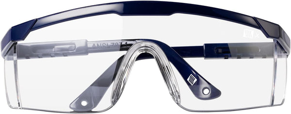 2 Pack ANSI Z87+ Safety Glasses, Anti-Fog, Scratch-Resistant, Adjustable Temples, Clear Protective Eyewear, Lab Goggles