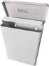 Sanitary Napkin Receptacle, Surface Mount Steel, Measures 7 ½ “ w x 9 3/4 “ H x 4” D, White