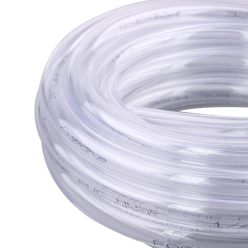 Clear Vinyl PVC Tubing 1/4" ID x 3/8" OD Flexible Food Grade Hose, 10 Feet