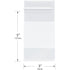Plymor 3" x 5" Reclosable Plastic Bags, 2 Mil, Pack of 500