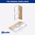 2 Pack Burglabar Additional Security for Sliding Patio Doors,Sliding Glass Windows. and can be Used Child Safety.