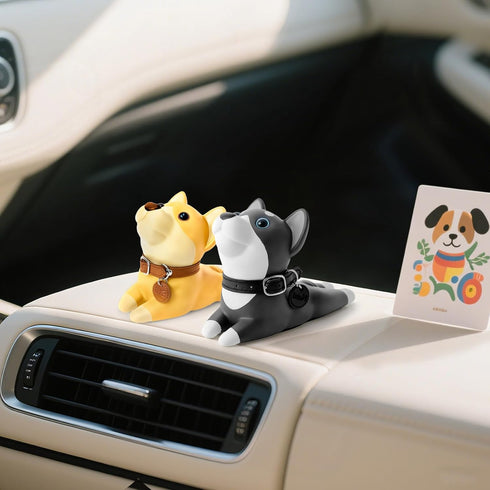 DomeStar Shiba Inu Door Stopper - Cute Decorative Animal Doorstop Wedge for Home & Office, Brown