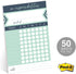 Modern Weekly Chore Chart / 6" x 10" Sticky Note Fill-in Task List/Homeschool Task Assignment List by Canopy Street