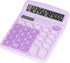 Cute Purple Desktop Calculator with Big Buttons, Dual Power Source, Large Display Screen for Office and Students, Purple