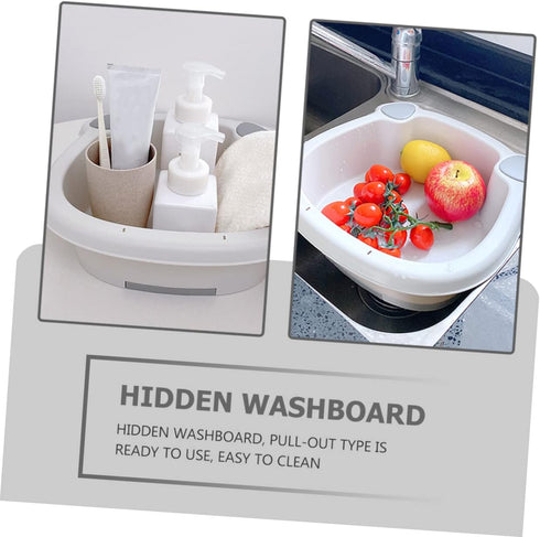 1 Set Toddmomy Wash Basin Laundry Tub Basin Tub Underwear Washboard Hand Washing Clothes Bin Mini Cloth Wash Board Baby