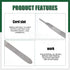 Keadic 44Pcs Scalpel Blades and Handle with #10#11#15#22 Surgical Sterile Blades for Lab Knives