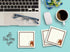Butler in the Home Sticky Notes 12 Pack, 3"x3", 50 Sheet Count Per Pad, Long Haired Dachshund, Cute Memo Pads