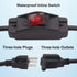 TWTADE 3 Prong Extension Cord with Waterproof Inline Switch On/Off 14AWG 1.5FT Outlets Power Cords Heavy Duty Extension Cord 30A 125V/15A 250V AC for Electrical Appliances