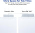 Avery Extra-Wide Big Tab Insertable Dividers for 3 Ring Binders - 5 Tab Sets, White Paper, Clear Tabs, 6 Sets (41121)