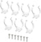 MECCANIXITY T8 U Clips Holder Bracket Fluorescent Tube Light Fixture Plastic Pipe