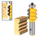 YONICO Furniture Molding and Trim Router Bits 1/8-Inch Radius Triple Flute 1/2-Inch Shank 16161