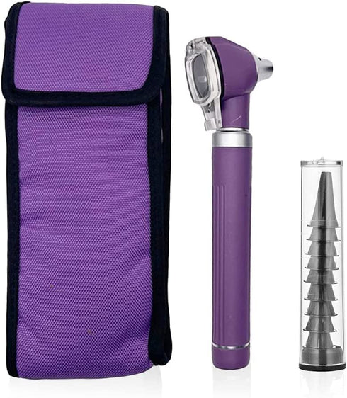 3X Bulb, Otoscope - Portable Ear Light and Exam Kit for Home and Professional Use - Magnifying Fiber Optic Scope
