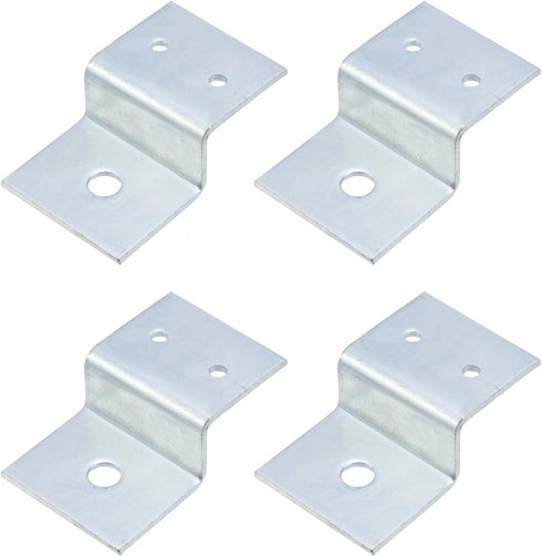 MY MIRONEY 4 PCS Silver Z Brackets, Heavy Duty Z Shape Right
