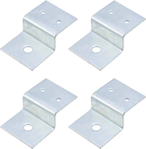 MY MIRONEY 4 PCS Silver Z Brackets, Heavy Duty Z Shape Right