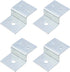 MY MIRONEY 4 PCS Silver Z Brackets, Heavy Duty Z Shape Right