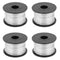 4pcs Wire Rebar Tie Wire - 110m Length, 0.8mm Diameter Steel Rebar Tie Wire Rolls for Automatic Tying Machine