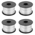 4pcs Wire Rebar Tie Wire - 110m Length, 0.8mm Diameter Steel Rebar Tie Wire Rolls for Automatic Tying Machine