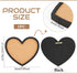 BENECREAT Pin Board Heart Cork Board Bulletin Display Board, 0.8" Thick Wall Mounted Cork Board for Brooch Pin Storage, Office Home School Wedding Decoration, 8x6.7" by BENECREAT