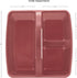 Teacher Created Resource Deep Rose Portable Plastic Storage Caddy 6-Pack, 3 Compartments for Classroom and Office