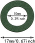 Maxmoral 100pcs Hollow Paper Pad Lithium Battery Insulator Rings, Adhesive Cardboard Sticker (Red+Green)