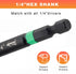 41 Set, 1/4" AEROFORCE PCS Magnetic Nut Driver Impact Drill Driver Bit Hex Shank, SAE & Metric Cr-V Steel Power Nut