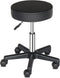 Hikarinowa Modern Round Rolling Stool Chair,PU Leather Swivel Adjustable Rolling Stools,Office Drafting Chairs,Ergonomic