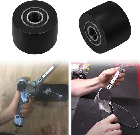 3037PAS Pneumatic Belt Sander Bearing Fits for Astro Pneumatic Tool Pulley Assembly- Steel 2PCS)