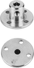 4Pcs 5mm Flange Coupling Connector, Rigid Guide Model Coupler Accessory, Shaft Axis Fittings for DIY RC Motors