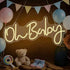 SENYITONWOLD Oh Baby Neon Sign 19.68.6 Inch LED Neon Light, USB Powered Baby