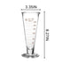 Professional Graduated Measuring Cup - 250ml Wide Mouth Glass Conical Beaker, Heat Resistant