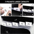 Vertical Expanding Accordion File Folder with 7 Pockets, Multi Pocket Organizer A4 Letter Size for Easy Backpack Access