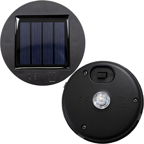 Solar Lantern Light Replacement Top - Waterproof ABS Plastic Cover with Solar