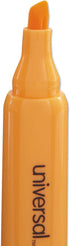 Universal 08863 Fluorescent Orange Desk Highlighter, Chisel Tip, Dozen
