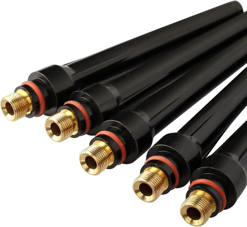 5Pcs TIG Welding 57Y02 Long Back Cap for TIG Welding Torch wp 17 18 26 Series