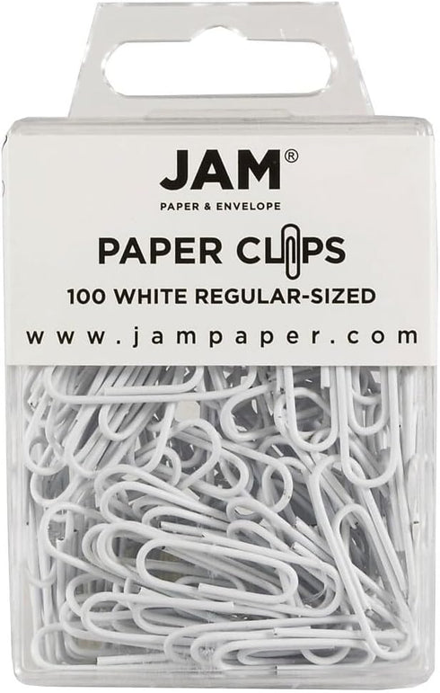 White,3 Packs 100 JAM Paper Small Paper Clips