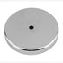 Master Magnetics Ceramic Round Base Magnet Fastener - 3.20'' Diameter, 0.445'' Thick., 0.270'' Center Hole, 95 lb Pull, Nickel-Plated, Pack of 2, RB80PRCX2