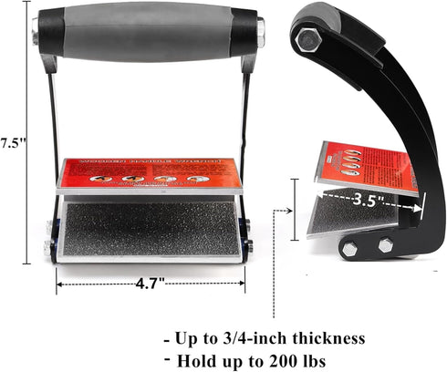 Yopay Plywood Carrier Ergonomic Grip, Panel and Plywood Carrier Holder, Metal Gripper For Board, Drywall Woodworking Carrying Tool