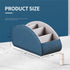 Remote Control Holder, Leather 5 Rooms Desk Organizer for Living Room, Bedside Table Remotes Caddy for TV Controllers
