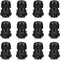 Cable Gland 12 Pack, 1/2" NPT Waterproof Adjustable Connector Strain Relief Cord Connectors with Gaskets