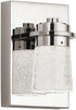 Elan 85068PN Vada Wall Sconce, 1-Light LED 9 Watts, Polished Nickel