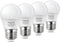 Low Wattage Light Bulbs, 1.5W LED Equivalent 15W/20W, 120V A15 Warm White 2700K, Non-Dimmable, E26 Base, 4 Pack