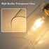 Unicozin 2 Light Bathroom Light Fixtures, Modern Vanity Lights Over Mirror, Brushed Nickel Wall Lamp with Clear Glass
