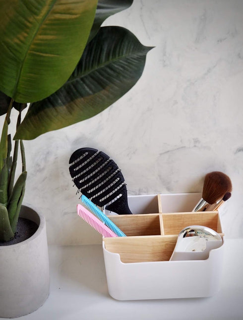 REPUS Industries Multi-Purpose Organizer & Storage Box, Remote Control Holder, MakeUp holder, Modern Desk Side
