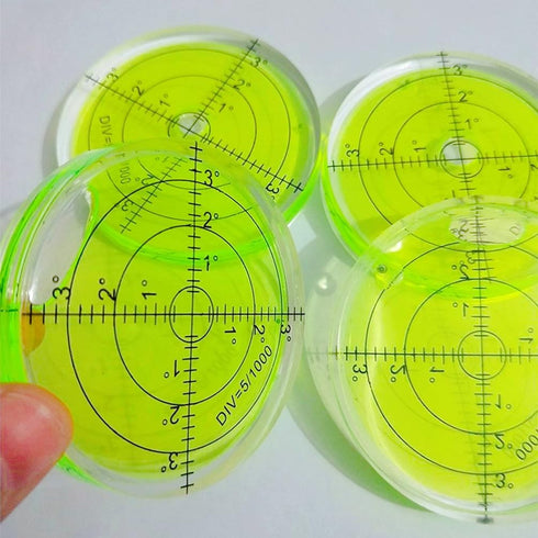 Bubble Spirit Level, 66MM Degree Marked Surface Circular Level Measuring Tool