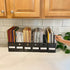 Evelots Magazine File Holder, Set of 12 Black Office Desk Organizer, Sturdy Cardboard with Double Front Panel
