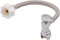 SharkBite 1/2 Inch Angle Stop x 7/8 Inch Ballcock Click Seal Toilet Connector - 12 Inch Brass Fitting