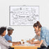 Dry Erase White Board 24" X 36", Portable Aluminum Frame Magnetic Board for Office, Home, Kitchen, School
