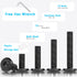 WYLWLS M6 35mm 10 Set 1 (35 mm) x Bolt, Pcs Per with Hex Spanner, Flat Head Hex Socket Cap Bolts, Alloy Steel Black