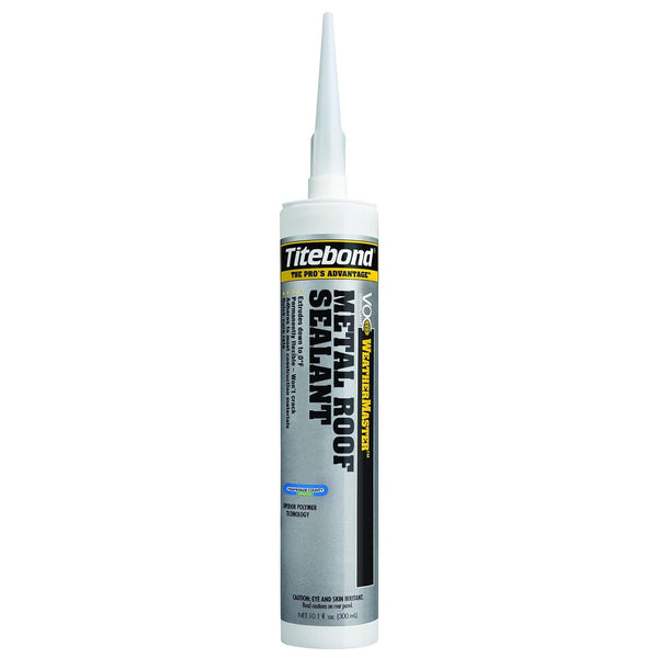 Titebond WeatherMaster Metal Roof Sealant 63991 Crystal Clear 10.1-Oz